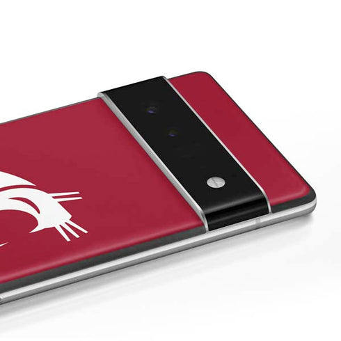 Washington State University Cougars Logo Google Pixel 6 Skin
